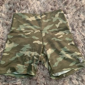 PINK victoria’s secret camo biker shorts